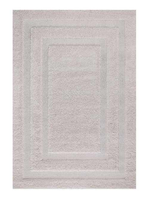 Tapis salon et chambre tissé motif faux uni KOULA - Kiabi