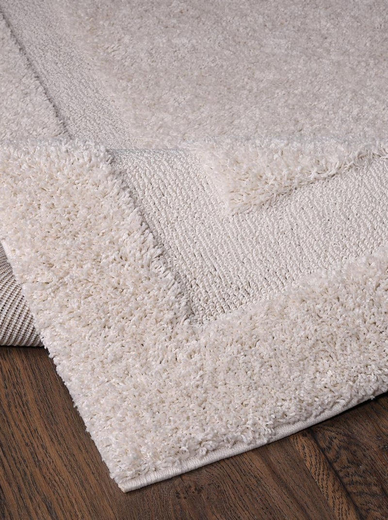 Tapis salon et chambre tissé motif faux uni KOULA Beige - Kiabi