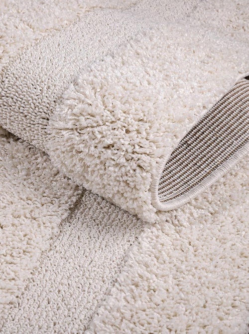 Tapis salon et chambre tissé motif faux uni KOULA - Kiabi