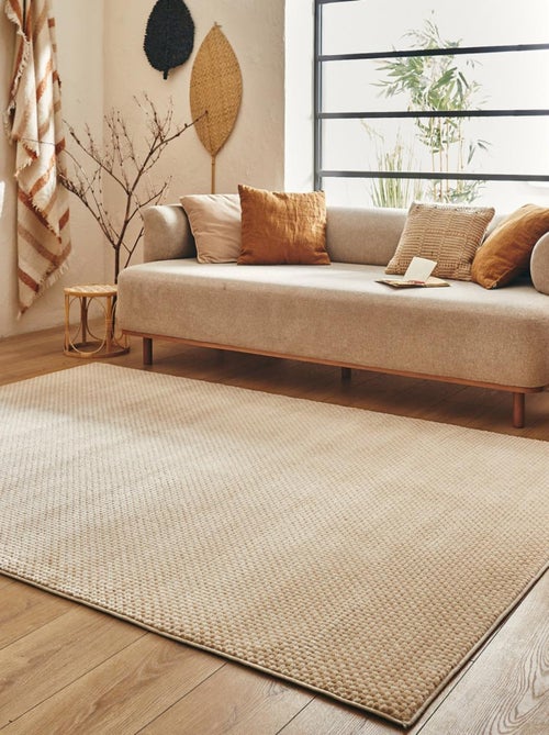 Tapis salon et chambre tissé motif faux uni LUNKIN 6 - Kiabi