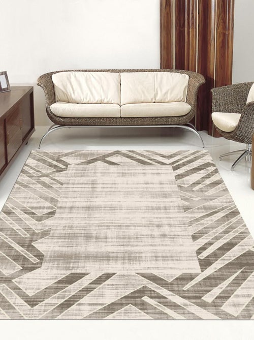 Tapis salon et chambre tissé motif faux uni LYN7 GIGA - Kiabi