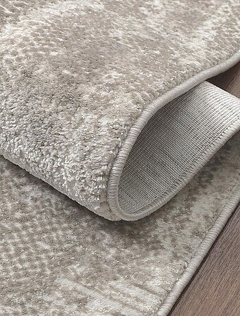 Tapis salon et chambre tissé motif faux uni LYN7 KALEE