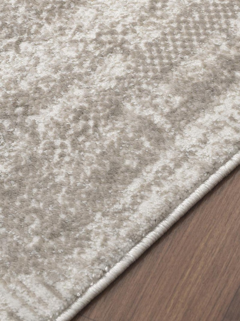 Tapis salon et chambre tissé motif faux uni LYN7 KALEE Beige - Kiabi