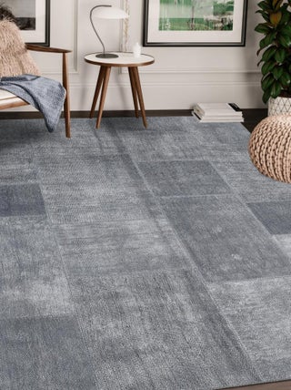 Tapis salon et chambre tissé motif faux uni NIKAL