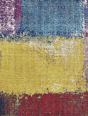 Tapis salon et chambre tissé motif faux uni NIKEL