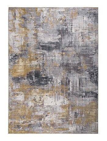 Tapis salon et chambre tissé motif faux uni NIKOL