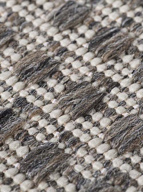 Tapis salon et chambre tissé motif faux uni NOUCHY - Kiabi