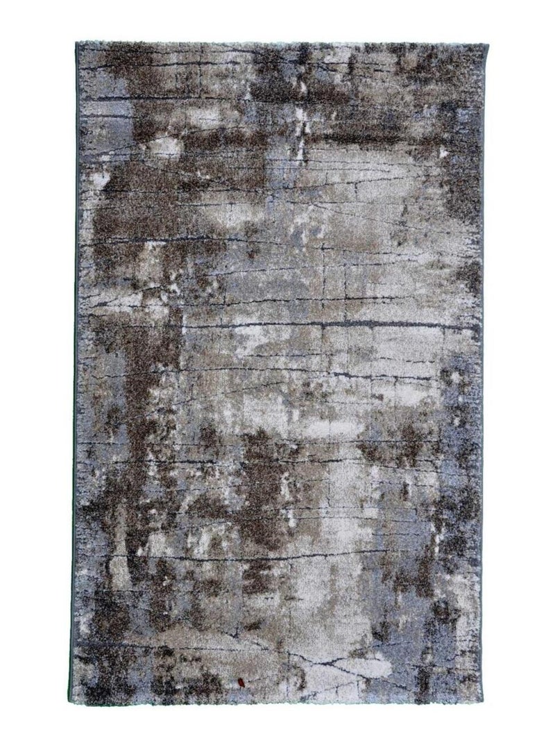 Tapis salon et chambre tissé motif faux uni OXIVAN Gris - Kiabi