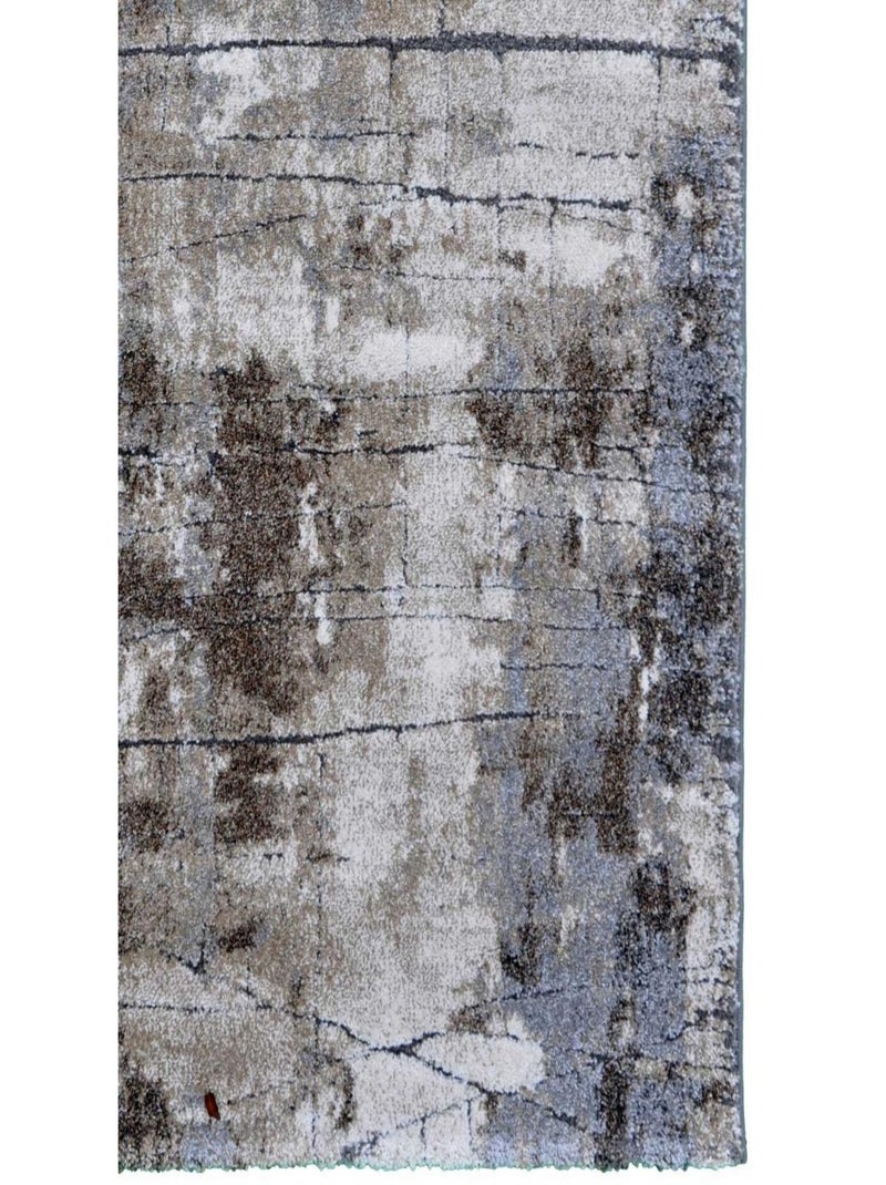 Tapis salon et chambre tissé motif faux uni OXIVAN Gris - Kiabi