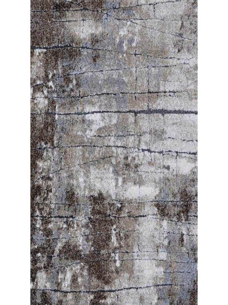 Tapis salon et chambre tissé motif faux uni OXIVAN Gris - Kiabi