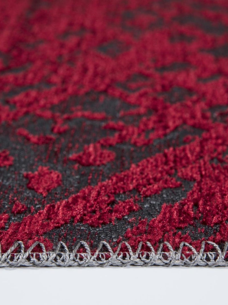 Tapis salon et chambre tissé motif faux uni TEREMINDE Rouge - Kiabi