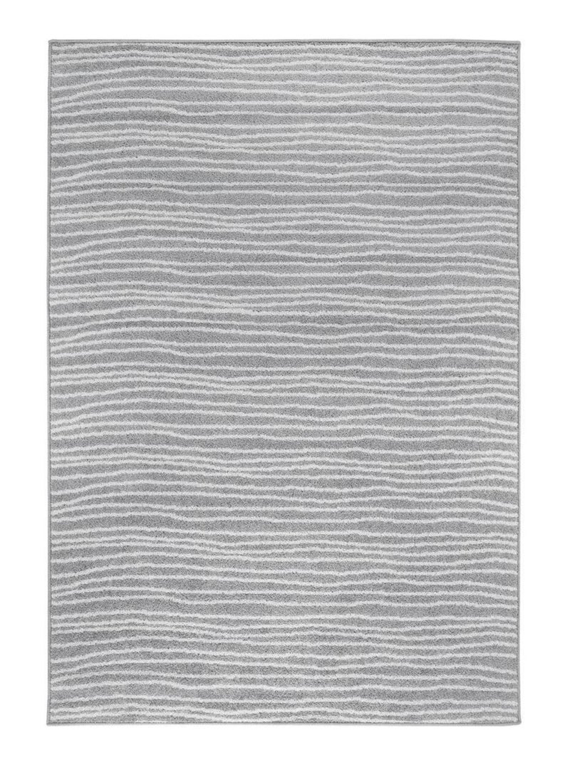 Tapis salon et chambre tissé motif faux uni VAGLA Gris - Kiabi