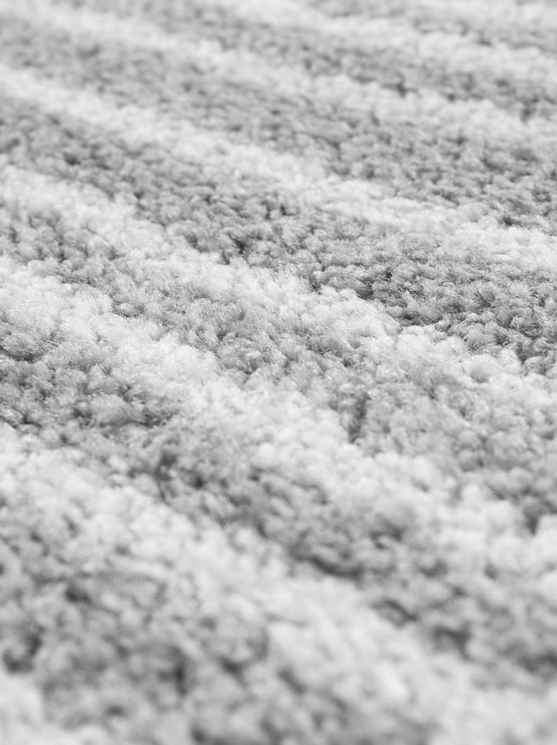 Tapis salon et chambre tissé motif faux uni VAGLA Gris - Kiabi