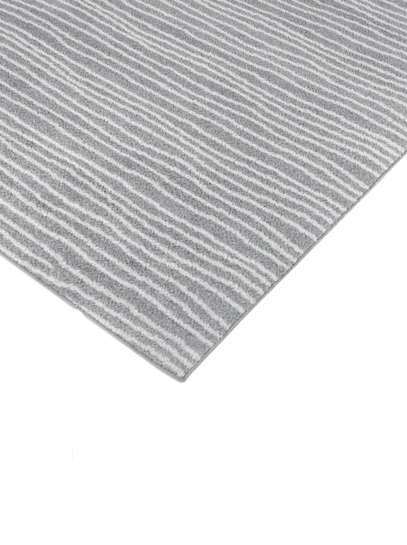 Tapis salon et chambre tissé motif faux uni VAGLA Gris - Kiabi