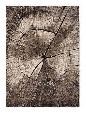 Tapis salon et chambre tissé motif floral RAMPI