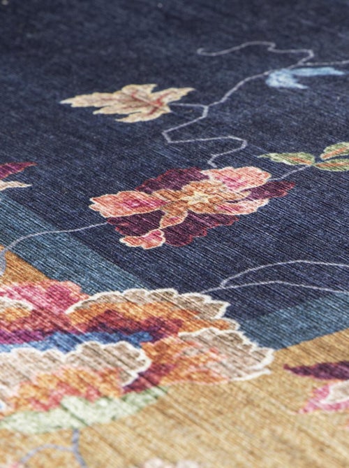 Tapis salon et chambre tissé motif floral VIVACE 7 - Kiabi
