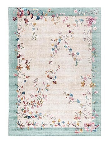 Tapis salon et chambre tissé motif floral VIVACE 7