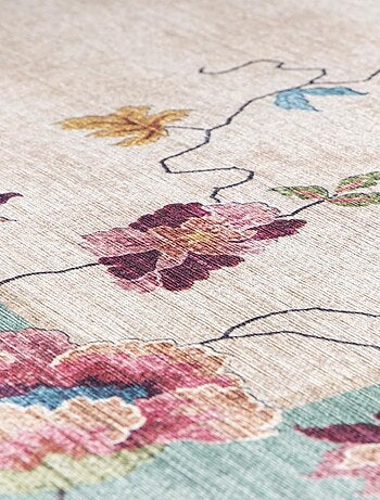 Tapis salon et chambre tissé motif floral VIVACE 7