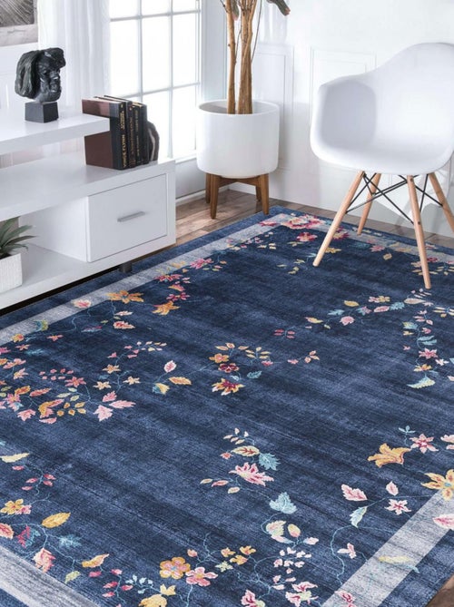 Tapis salon et chambre tissé motif floral VIVACE 8 - Kiabi Tapis salon et chambre tissé motif floral VIVACE 8 - Kiabi