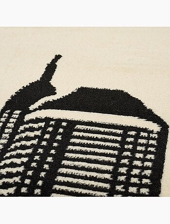 Tapis salon et chambre tissé motif fresque NEW YORK CITY