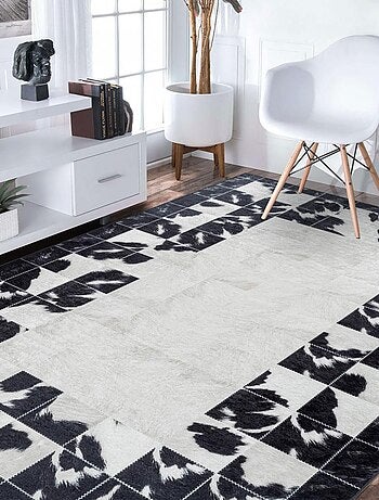 Tapis salon et chambre tissé motif fresque NOATAK