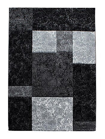 Tapis salon et chambre tissé motif géométrique CARARELLE