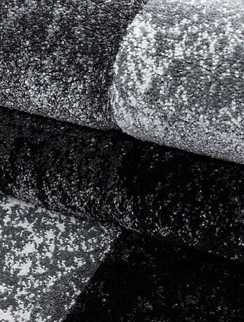 Tapis salon et chambre tissé motif géométrique CARARELLE