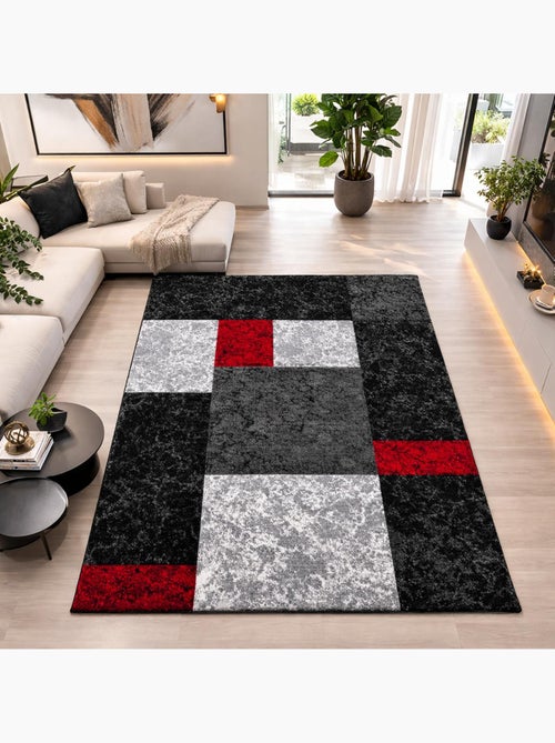 Tapis salon et chambre tissé motif géométrique CARARELLE - Kiabi