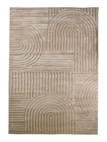 Tapis salon et chambre tissé motif géométrique CERABI