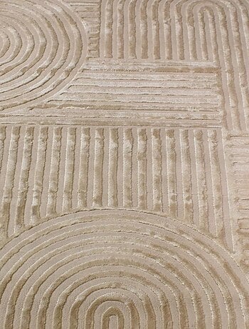 Tapis salon et chambre tissé motif géométrique CERABI