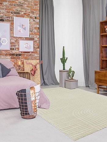 Tapis salon et chambre tissé motif géométrique CERABI