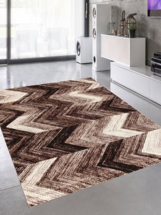 Tapis salon et chambre tissé motif géométrique COLORS