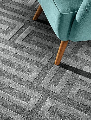 Tapis salon et chambre tissé motif géométrique CONRAD