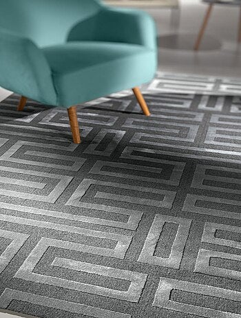 Tapis salon et chambre tissé motif géométrique CONRAD