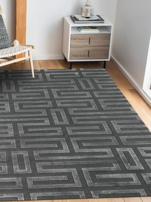 Tapis salon et chambre tissé motif géométrique CONRAD - Kiabi