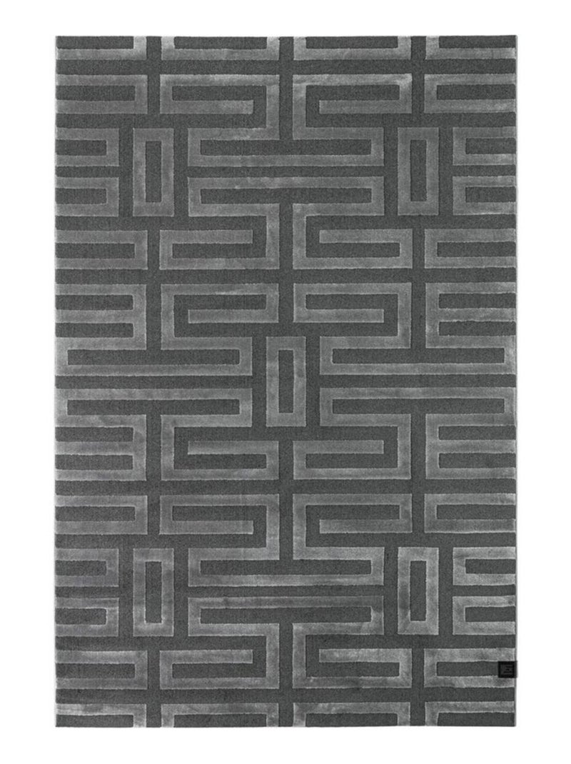 Tapis salon et chambre tissé motif géométrique CONRAD Gris - Kiabi