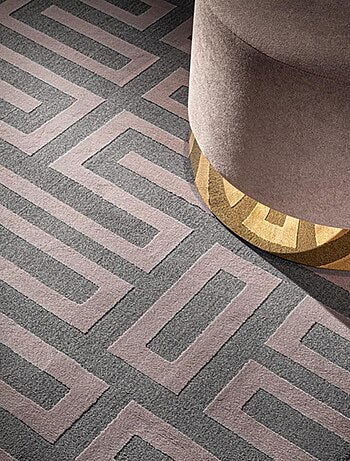 Tapis salon et chambre tissé motif géométrique CONRAD