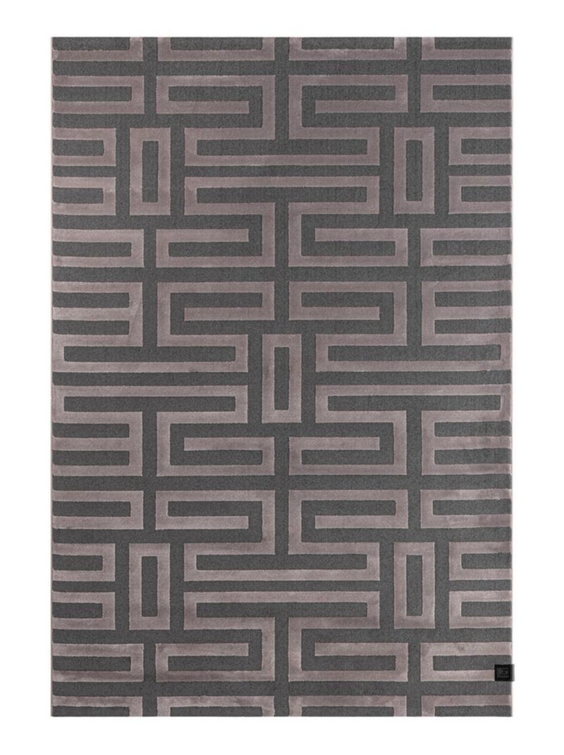 Tapis salon et chambre tissé motif géométrique CONRAD Rose - Kiabi