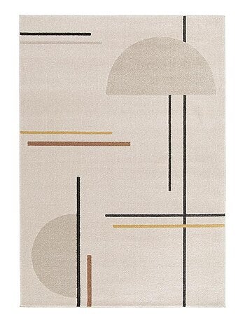 Tapis salon et chambre tissé motif géométrique CONTELUNE