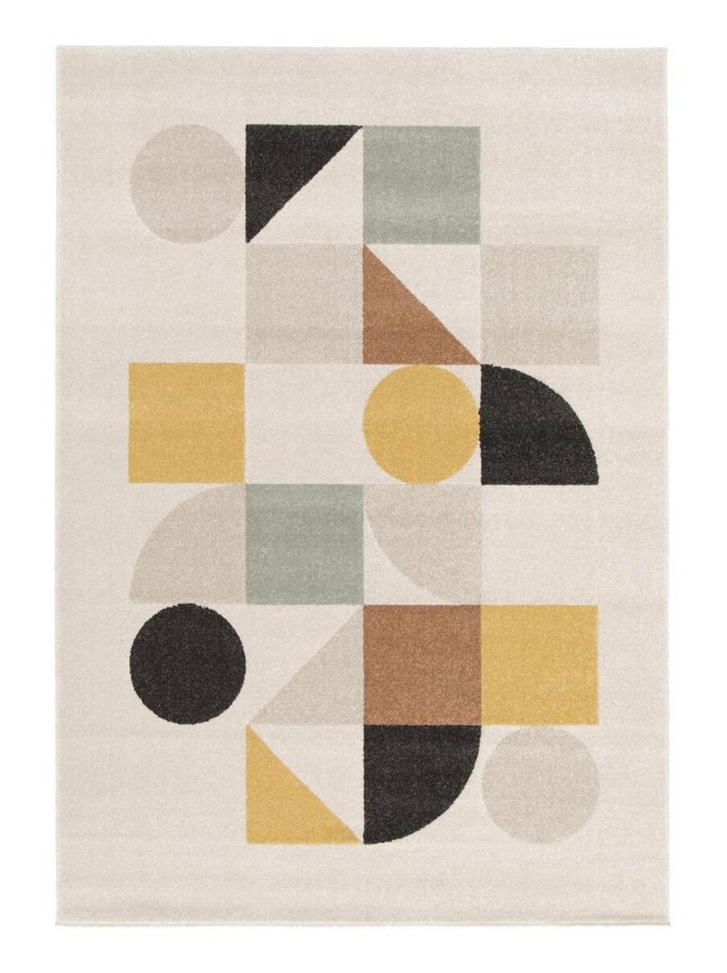 Tapis salon et chambre tissé motif géométrique CONTEMULTI Multicolore - Kiabi