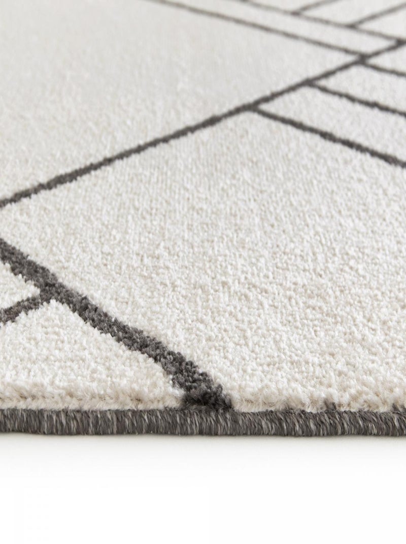 Tapis salon et chambre tissé motif géométrique CONTETRI Beige - Kiabi