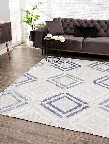 Tapis salon et chambre tissé motif géométrique DOUCA