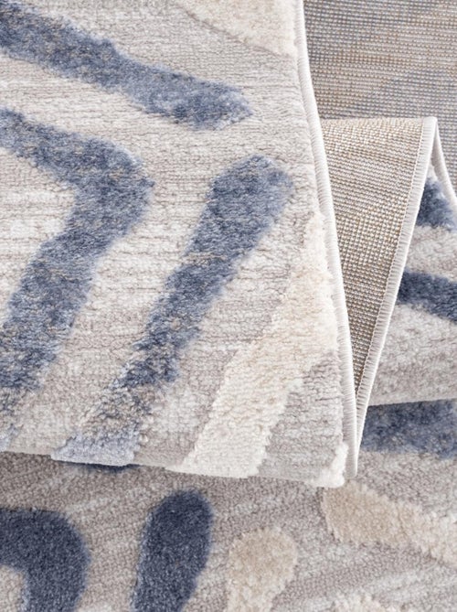 Tapis salon et chambre tissé motif géométrique DOUCA - Kiabi