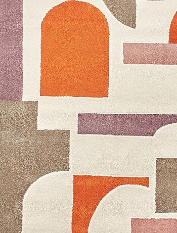 Tapis salon et chambre tissé motif géométrique ECHO 3