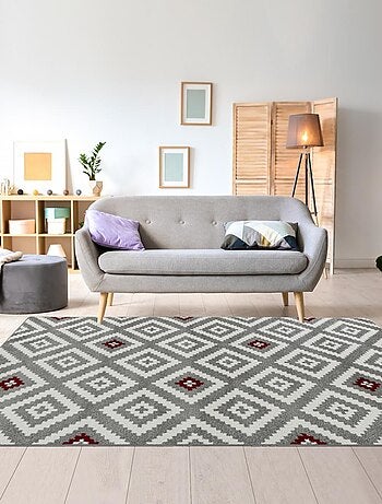 Tapis salon et chambre tissé motif géométrique EFELON 1