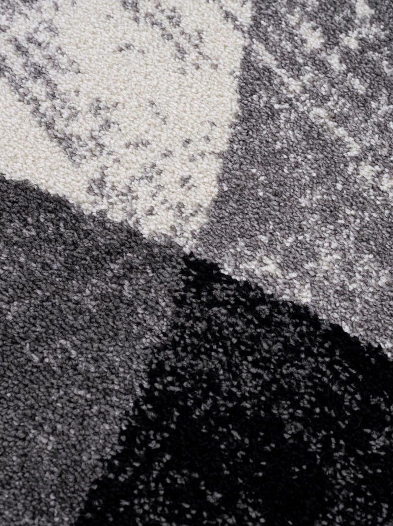 Tapis salon et chambre tissé motif géométrique FALDO Gris - Kiabi