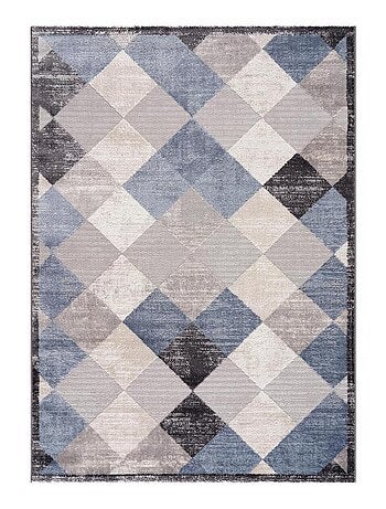 Tapis salon et chambre tissé motif géométrique HARLE