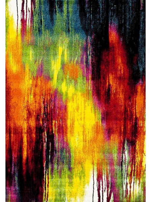 Tapis salon et chambre tissé motif géométrique JOLIA 1 - Kiabi