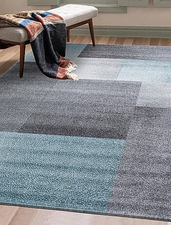 Tapis salon et chambre tissé motif géométrique KARLUK