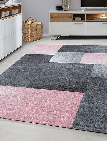 Tapis salon et chambre tissé motif géométrique KARLUK